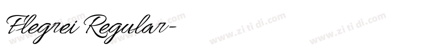 Flegrei Regular字体转换